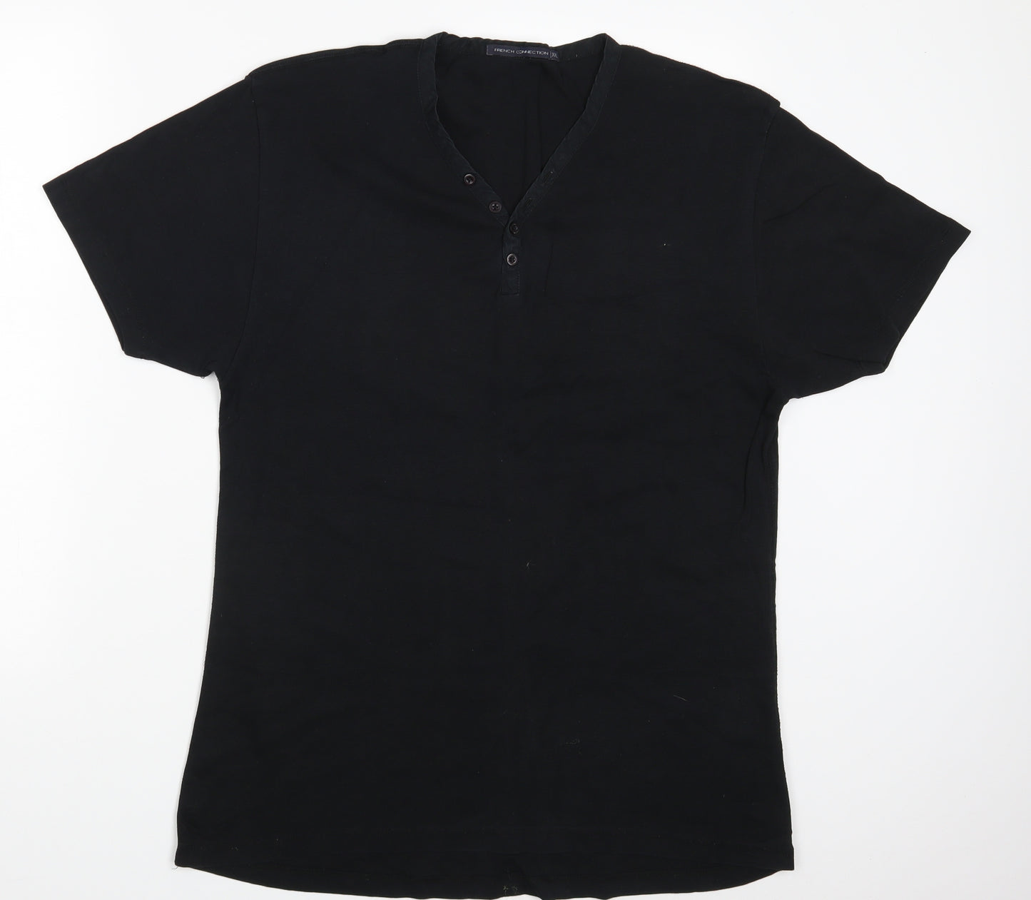 French Connection Mens Black    T-Shirt Size 2XL