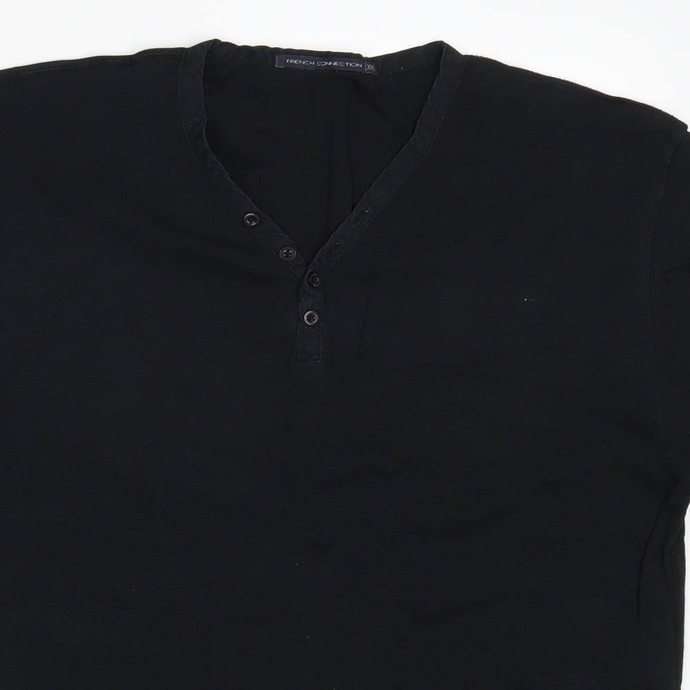 French Connection Mens Black    T-Shirt Size 2XL