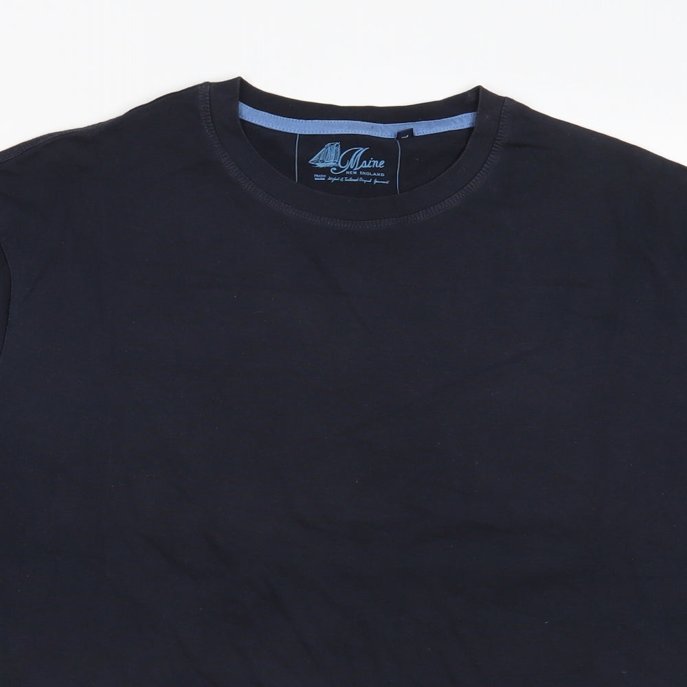 Maine Mens Blue    T-Shirt Size XL