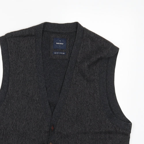 White Stuff Mens Grey   Jacket Waistcoat Size XL