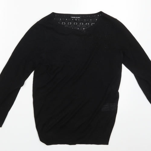 Warehouse Womens Black   Pullover Jumper Size 8