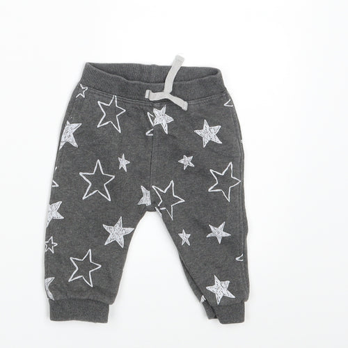 George Baby Grey   Jogger Leggings Size 3-6 Months  - Waist 14in; Inside  leg 7in