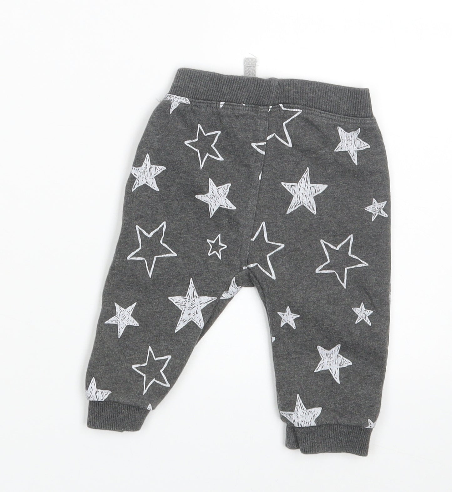 George Baby Grey   Jogger Leggings Size 3-6 Months  - Waist 14in; Inside  leg 7in