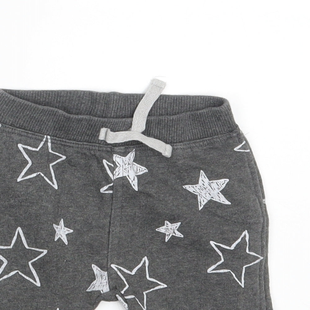 George Baby Grey   Jogger Leggings Size 3-6 Months  - Waist 14in; Inside  leg 7in