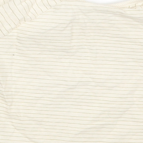 George Baby Ivory Striped  Basic T-Shirt Size 6-9 Months