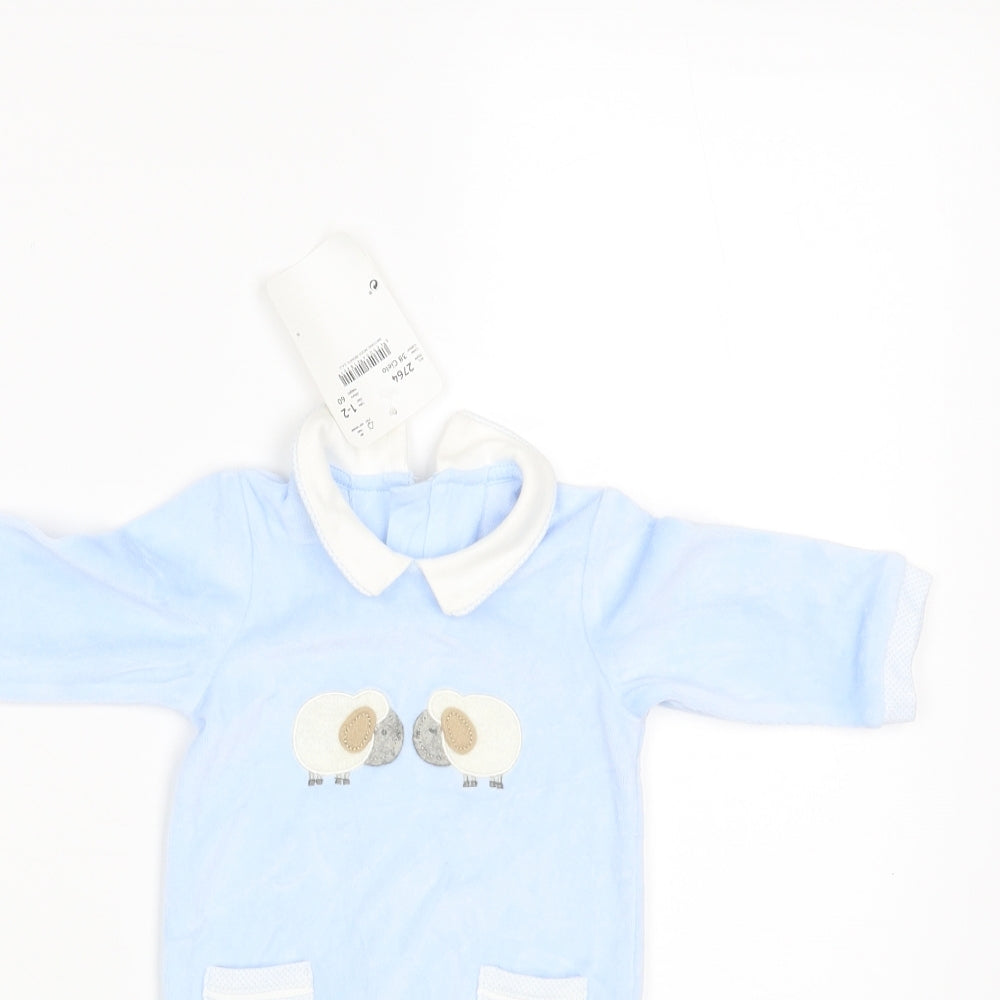 Mayoral Baby Blue   Romper One-Piece Size Newborn