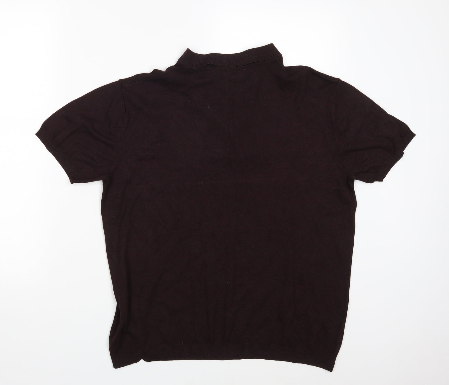 Zara Mens Purple    Polo Size XL