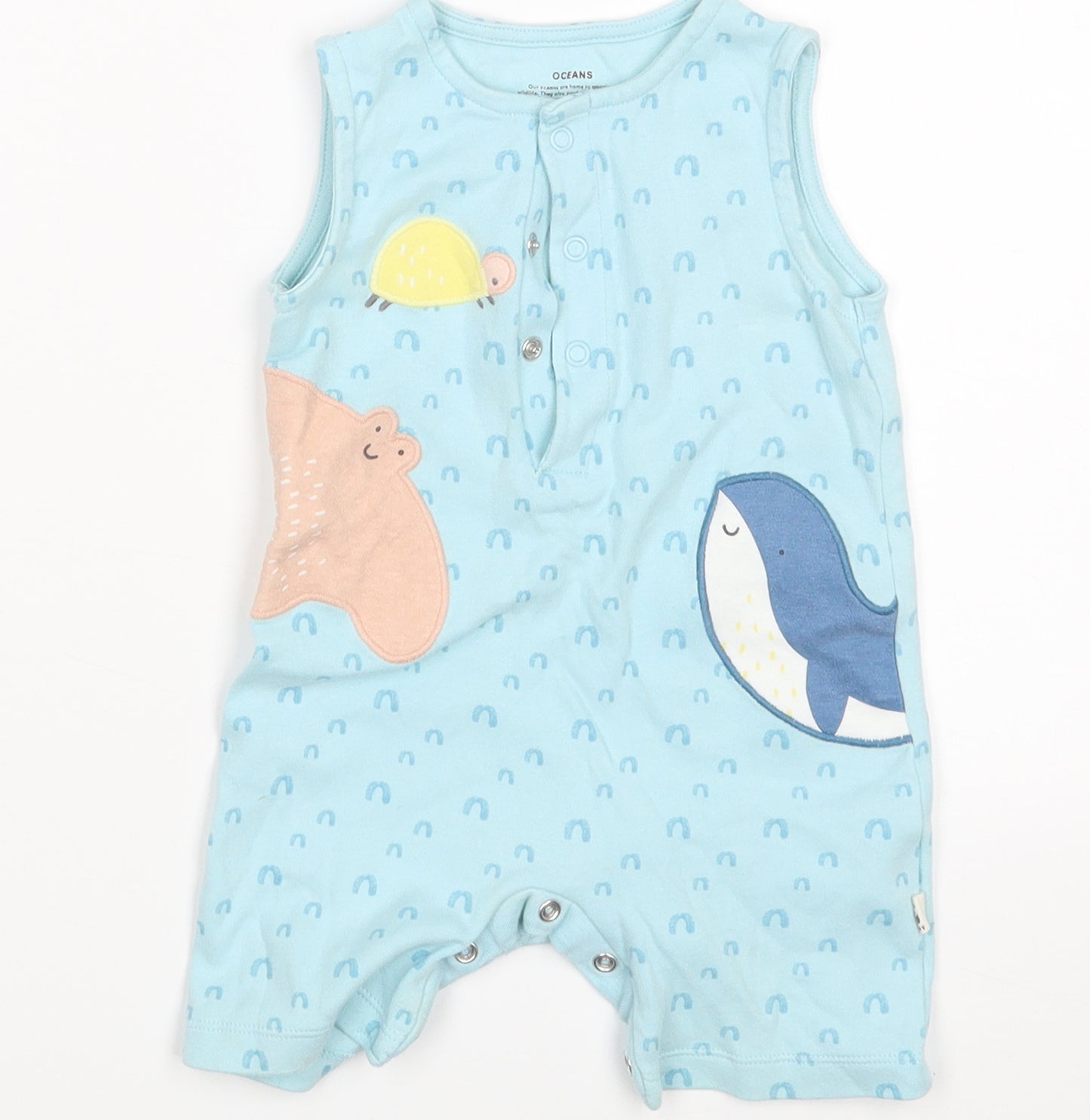 F&F Baby Blue   Basic T-Shirt Size 9-12 Months
