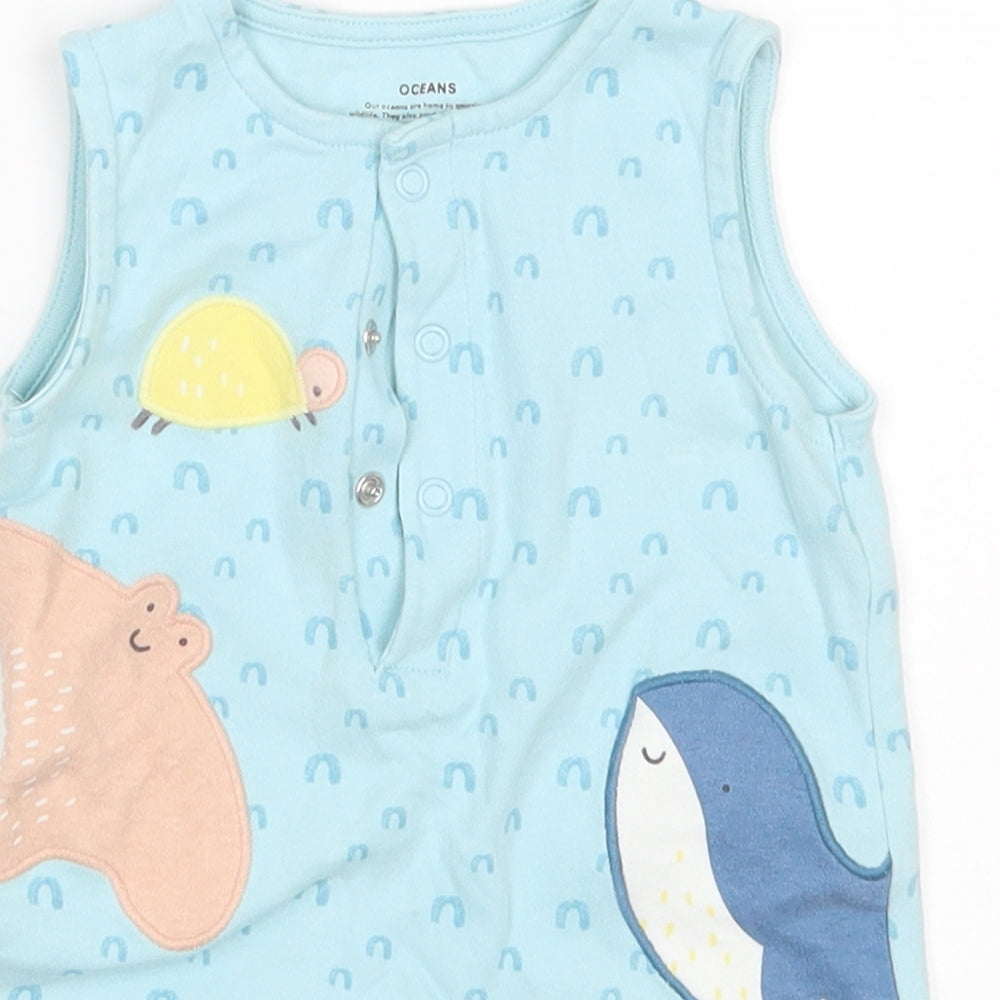 F&F Baby Blue   Basic T-Shirt Size 9-12 Months