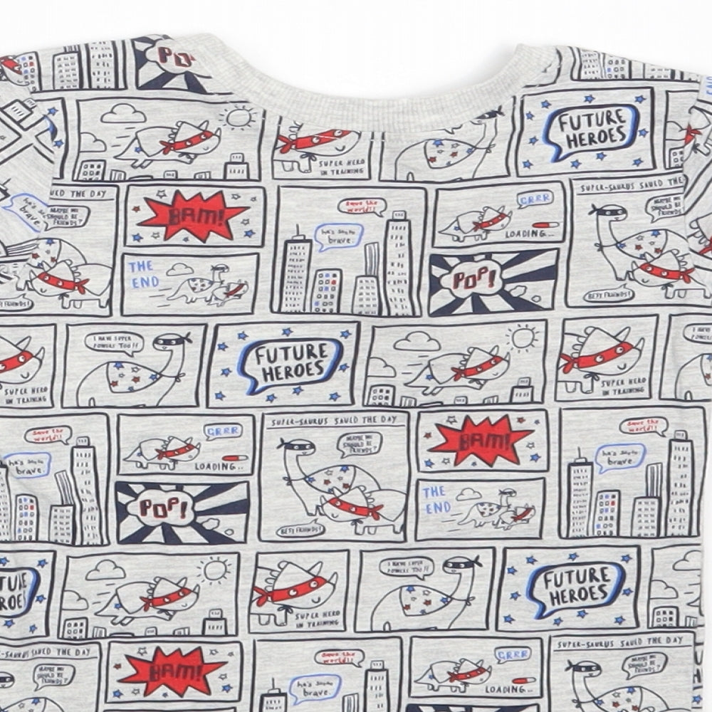 George Boys Grey   Basic T-Shirt Size 9-12 Months