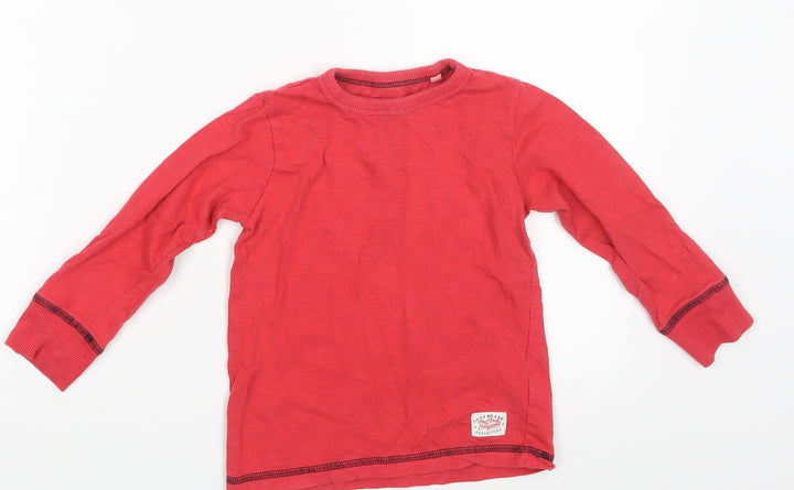 NEXT Boys Red Batik  Basic T-Shirt Size 2-3 Years