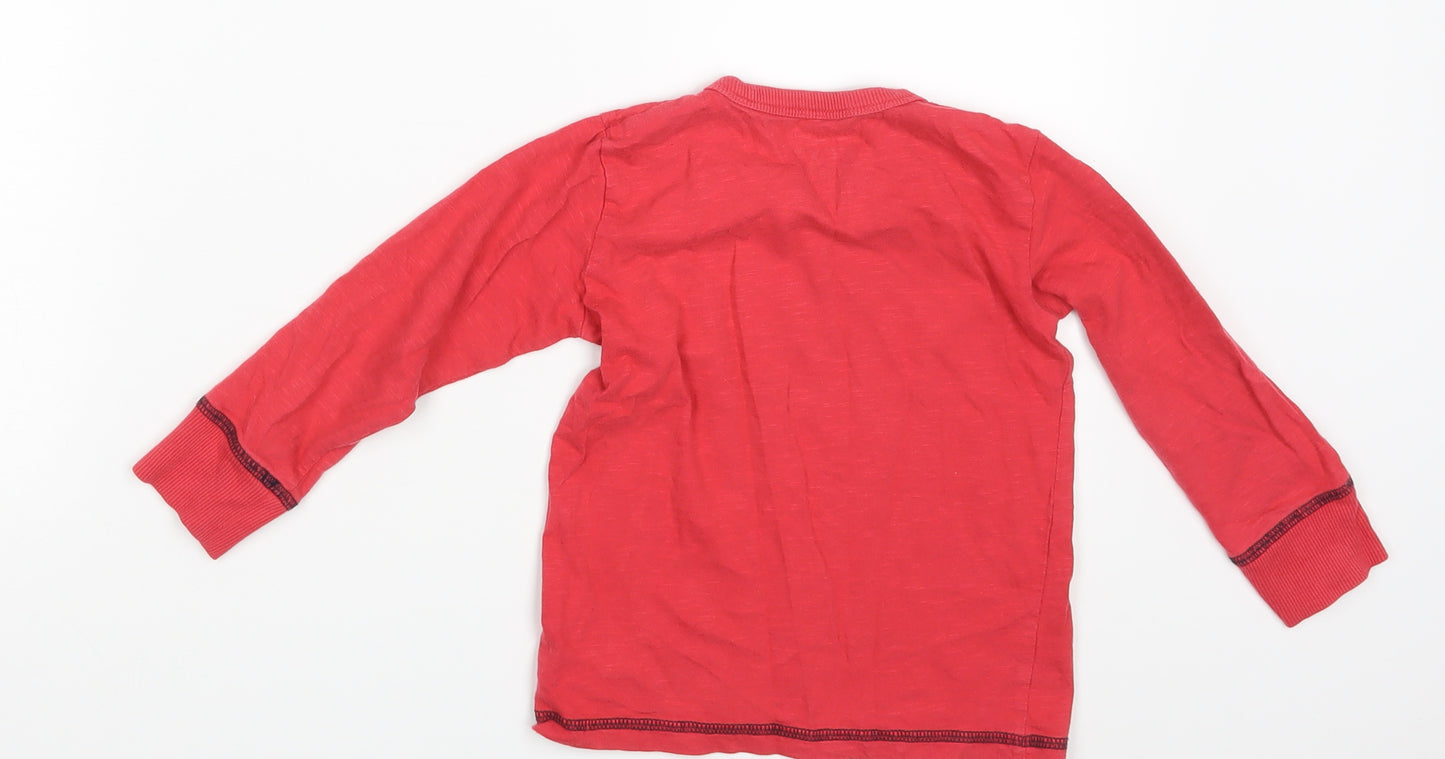 NEXT Boys Red Batik  Basic T-Shirt Size 2-3 Years