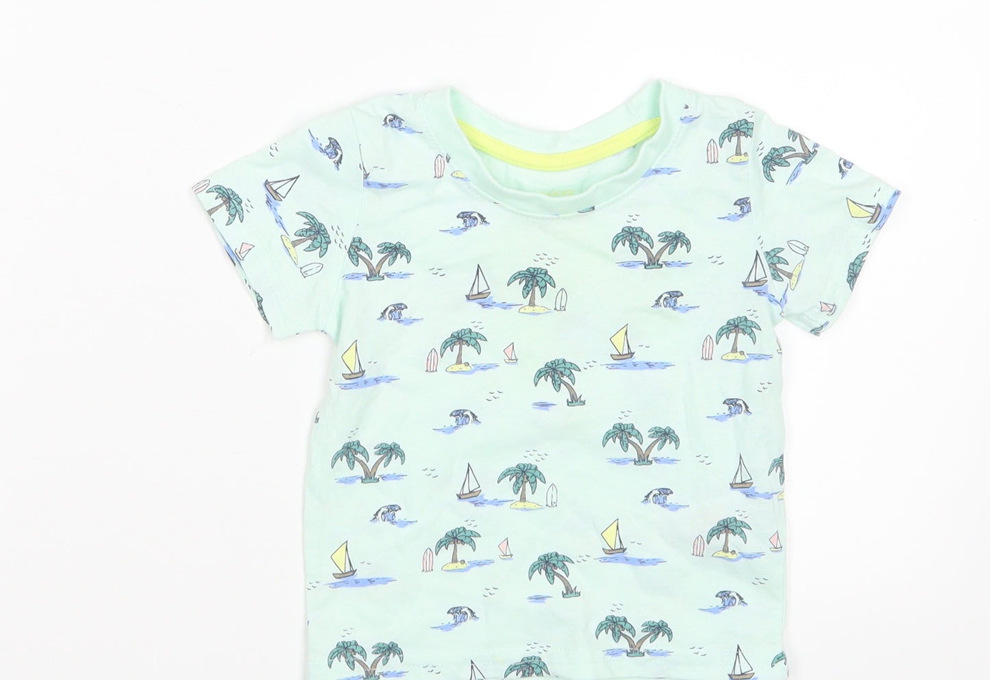 Primark Boys Blue   Basic T-Shirt Size 9-12 Months