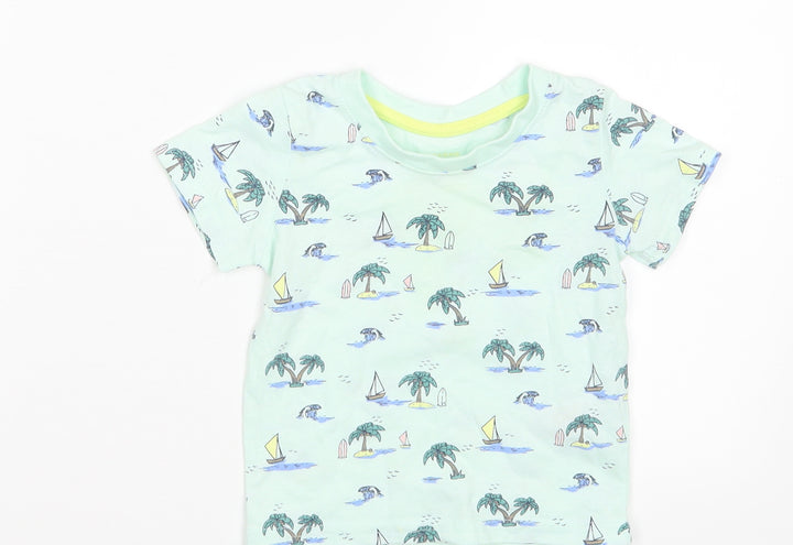 Primark Boys Blue   Basic T-Shirt Size 9-12 Months