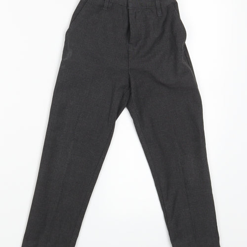 TU Girls Grey   Dress Pants Trousers Size 6 Years - Waist 18in; Inside  leg 18in