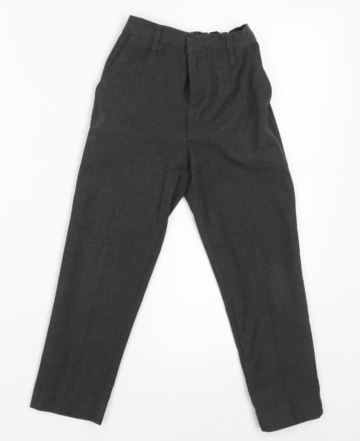 TU Girls Grey Dress Pants Trousers Size 6 Years - Waist 18in; Inside leg 18in