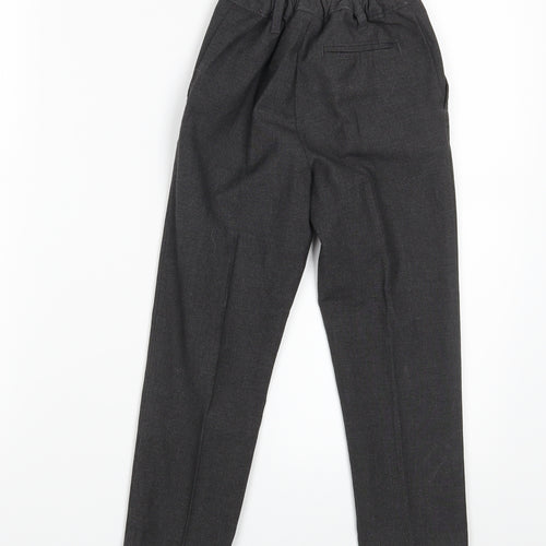 TU Girls Grey   Dress Pants Trousers Size 6 Years - Waist 18in; Inside  leg 18in