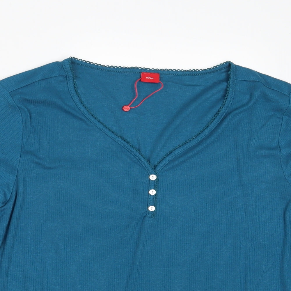 S Oliver Womens Blue   Pullover Sweatshirt Size 18