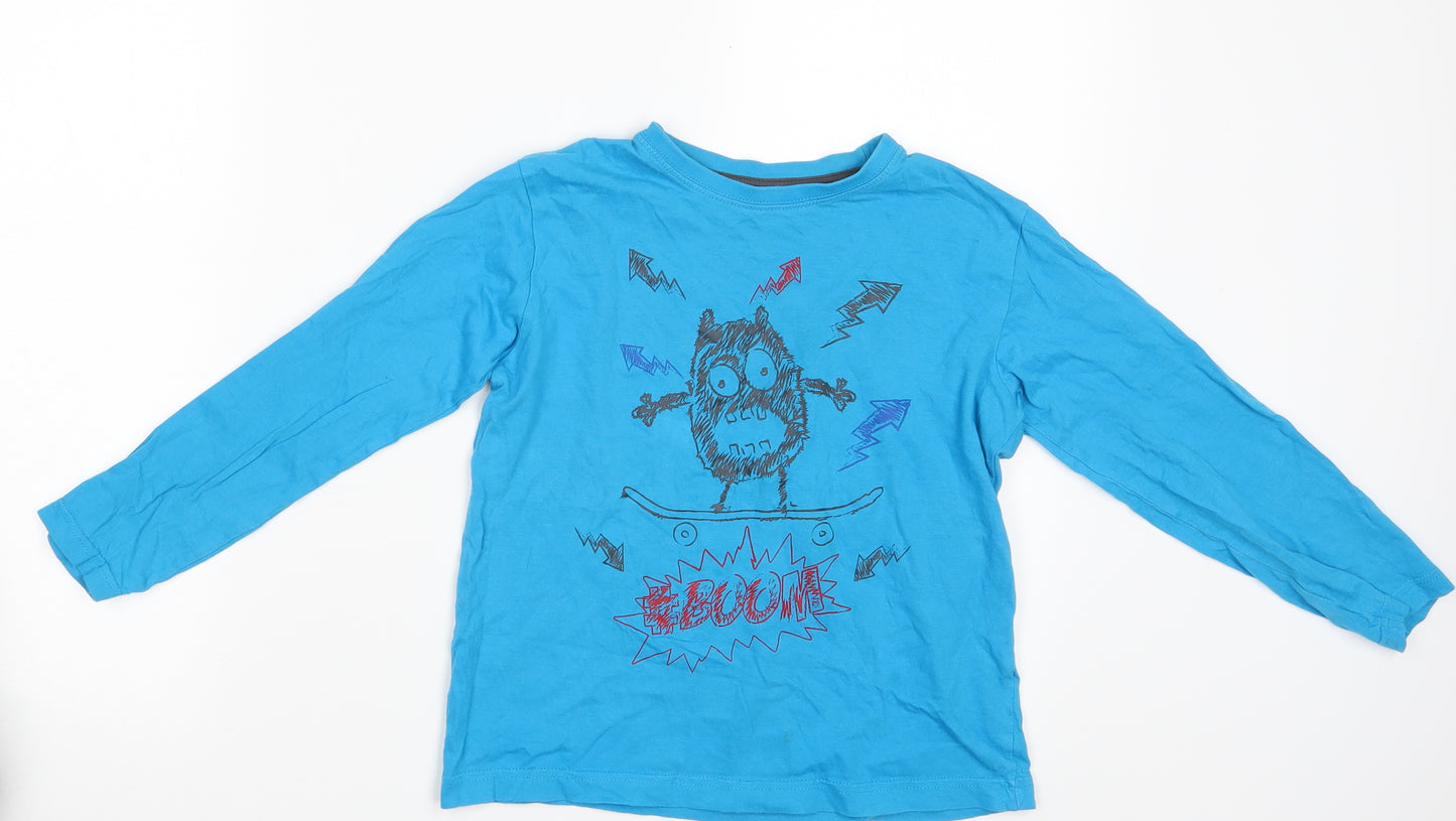 Matalan Boys Blue   Basic T-Shirt Size 8-9 Years