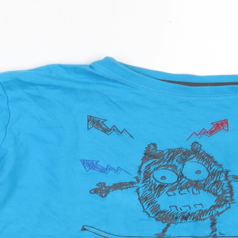 Matalan Boys Blue   Basic T-Shirt Size 8-9 Years