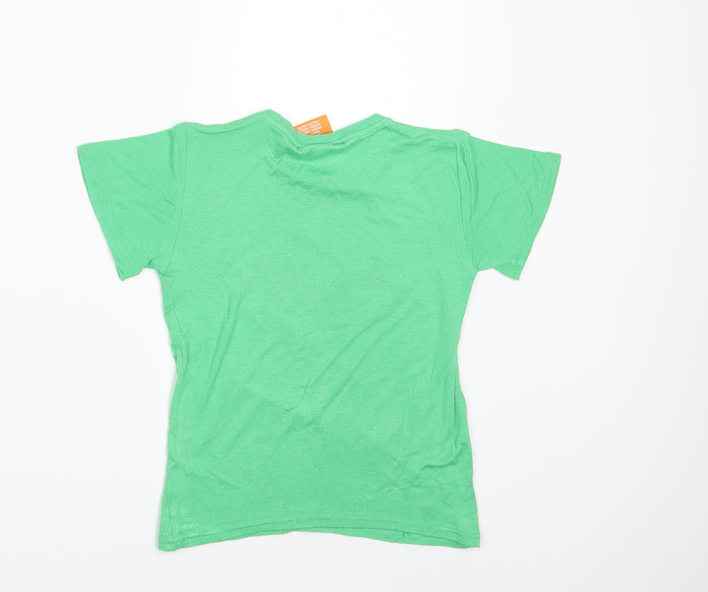 Structure Boys Green  Rayon Basic T-Shirt Size 4 Years