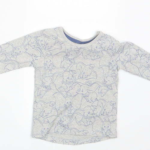 George Baby Grey   Basic T-Shirt Size 6-9 Months  - Elephant