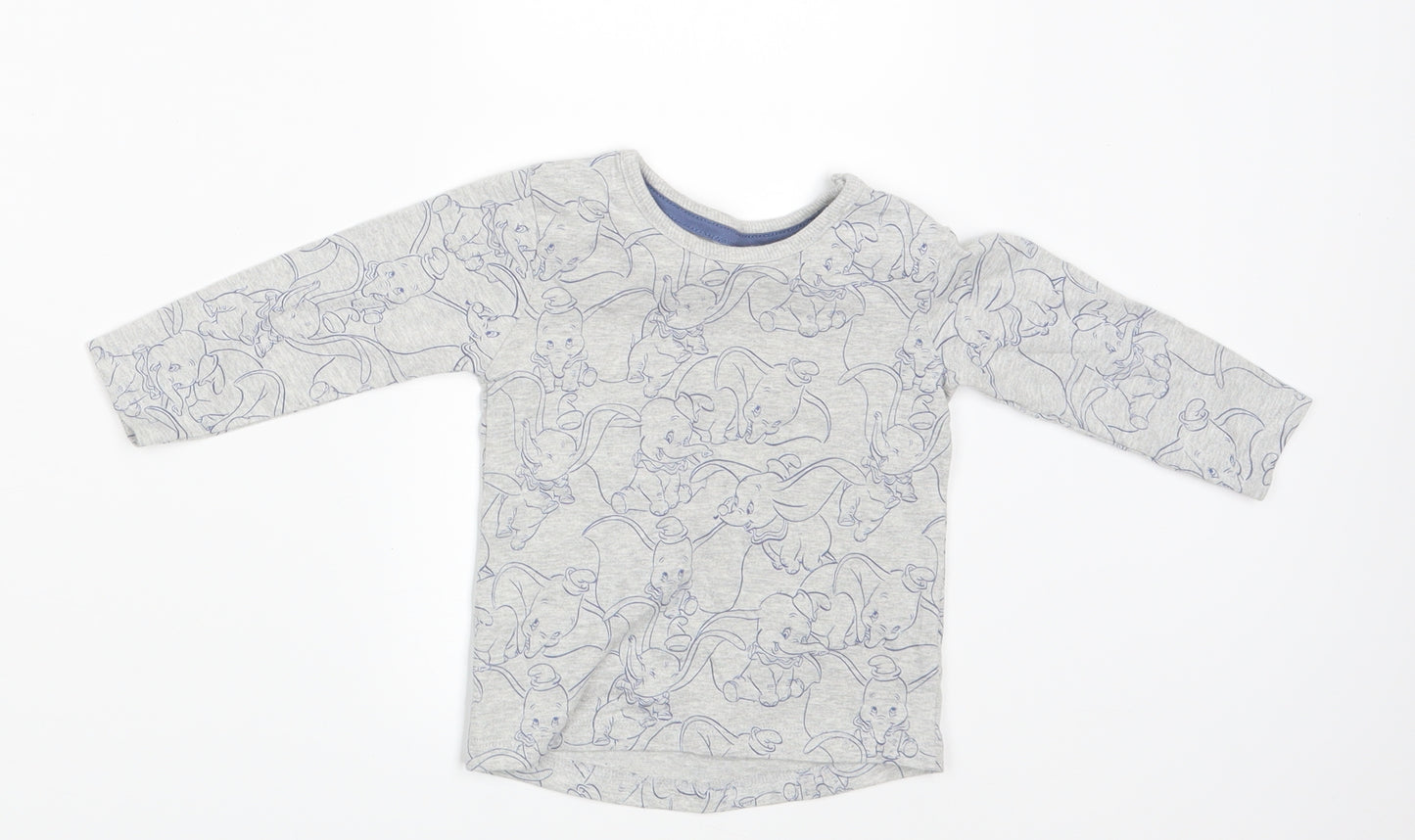 George Baby Grey   Basic T-Shirt Size 6-9 Months  - Elephant