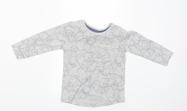 George Baby Grey   Basic T-Shirt Size 6-9 Months  - Elephant