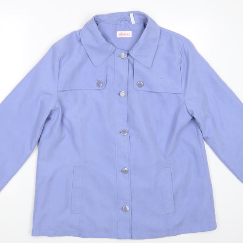 Slima Womens Blue   Jacket Blazer Size 14