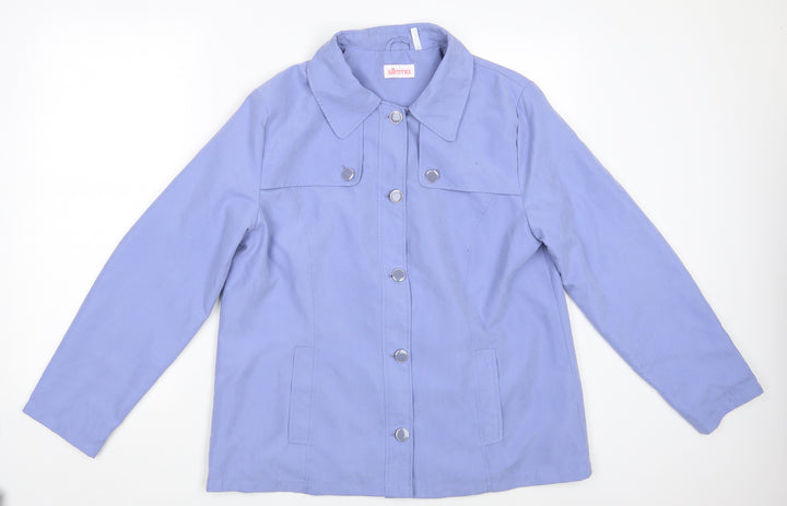 Slima Womens Blue   Jacket Blazer Size 14