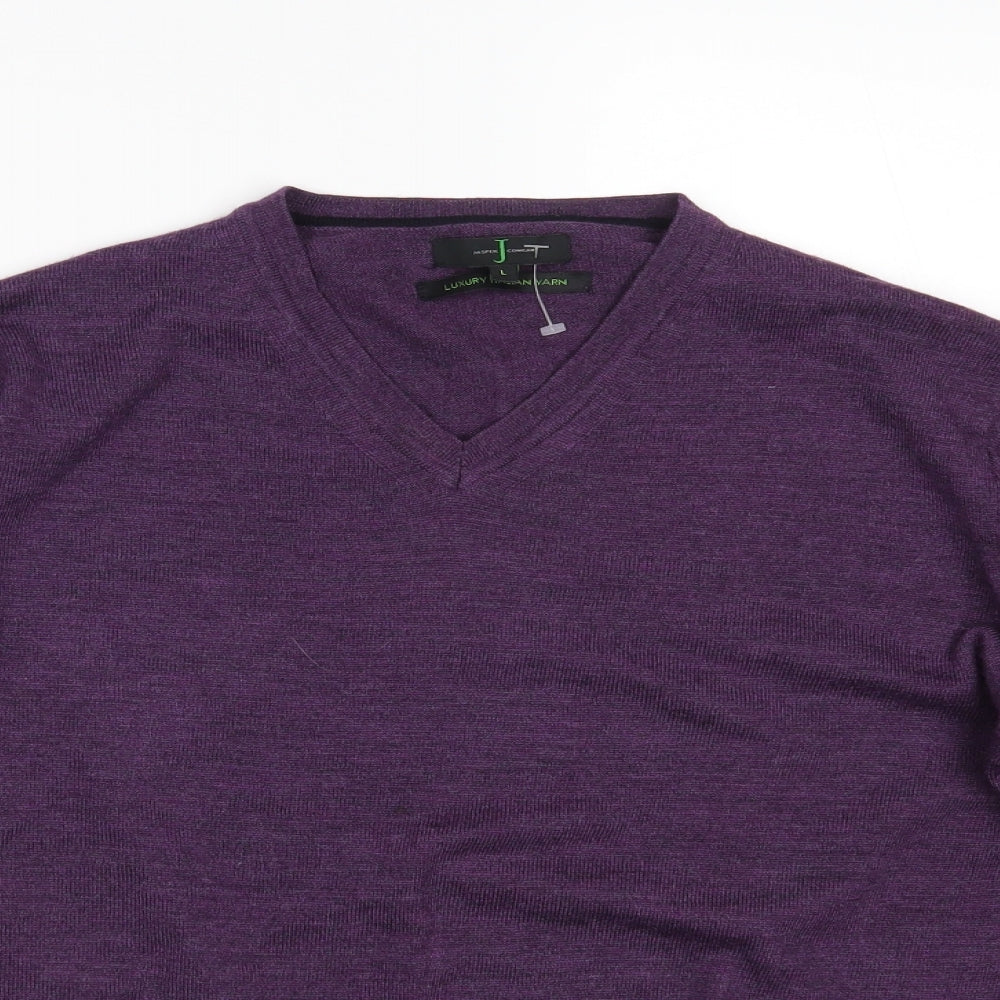 Jasper Conran Mens Purple   Pullover Jumper Size L