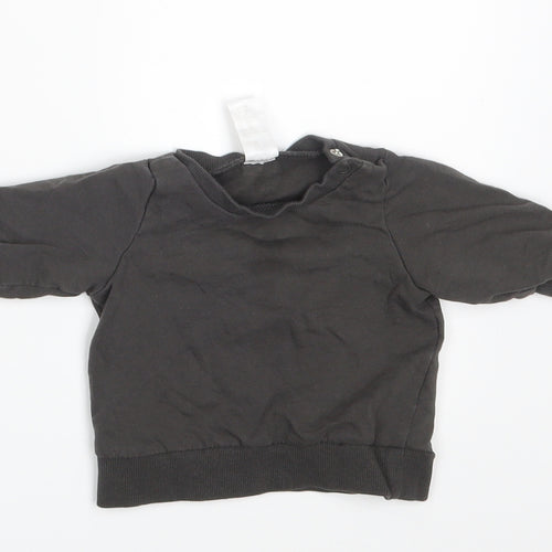 H&M Baby Brown   Basic T-Shirt Size 0-3 Months  - Size 1-2 m