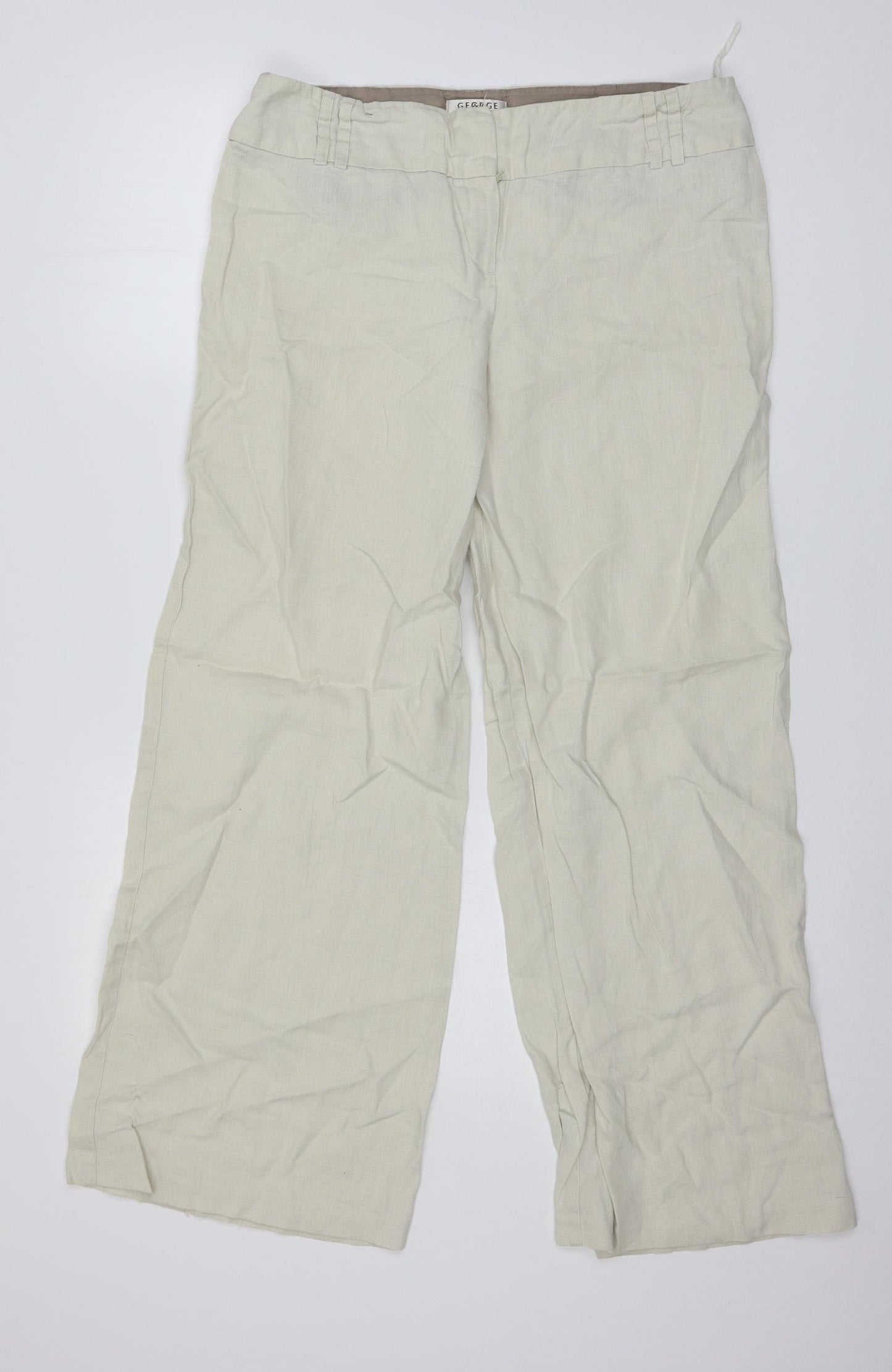 George Womens Beige   Trousers  Size 14 L28 in
