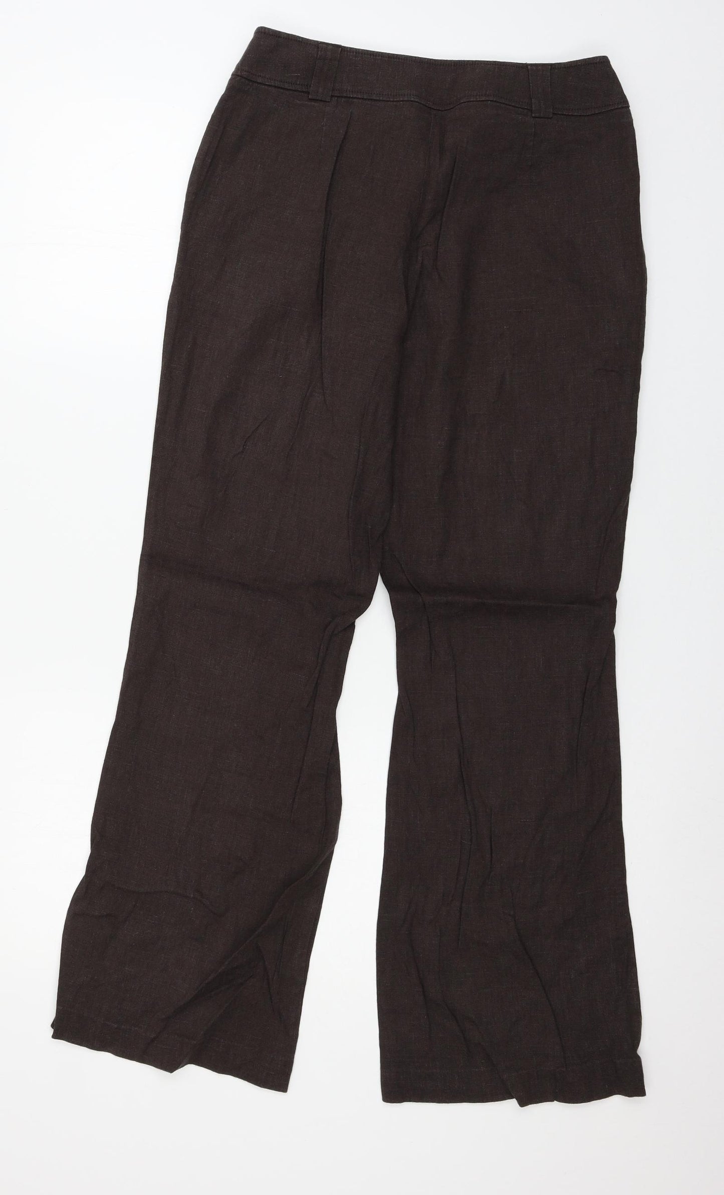 Marks and Spencer Womens Brown   Trousers  Size 10 L28 in