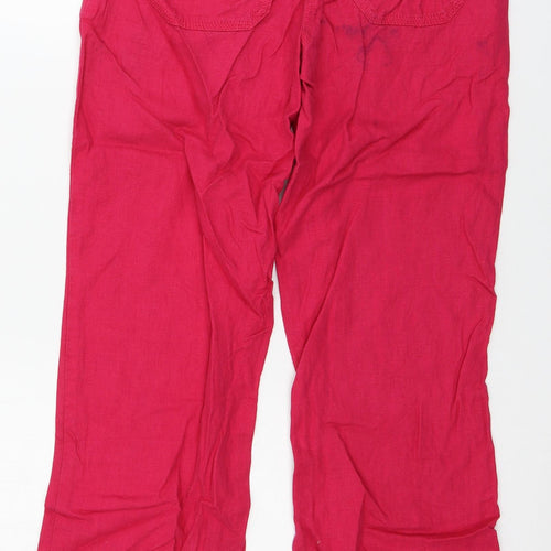 NEXT Womens Pink   Trousers  Size 8 L28 in