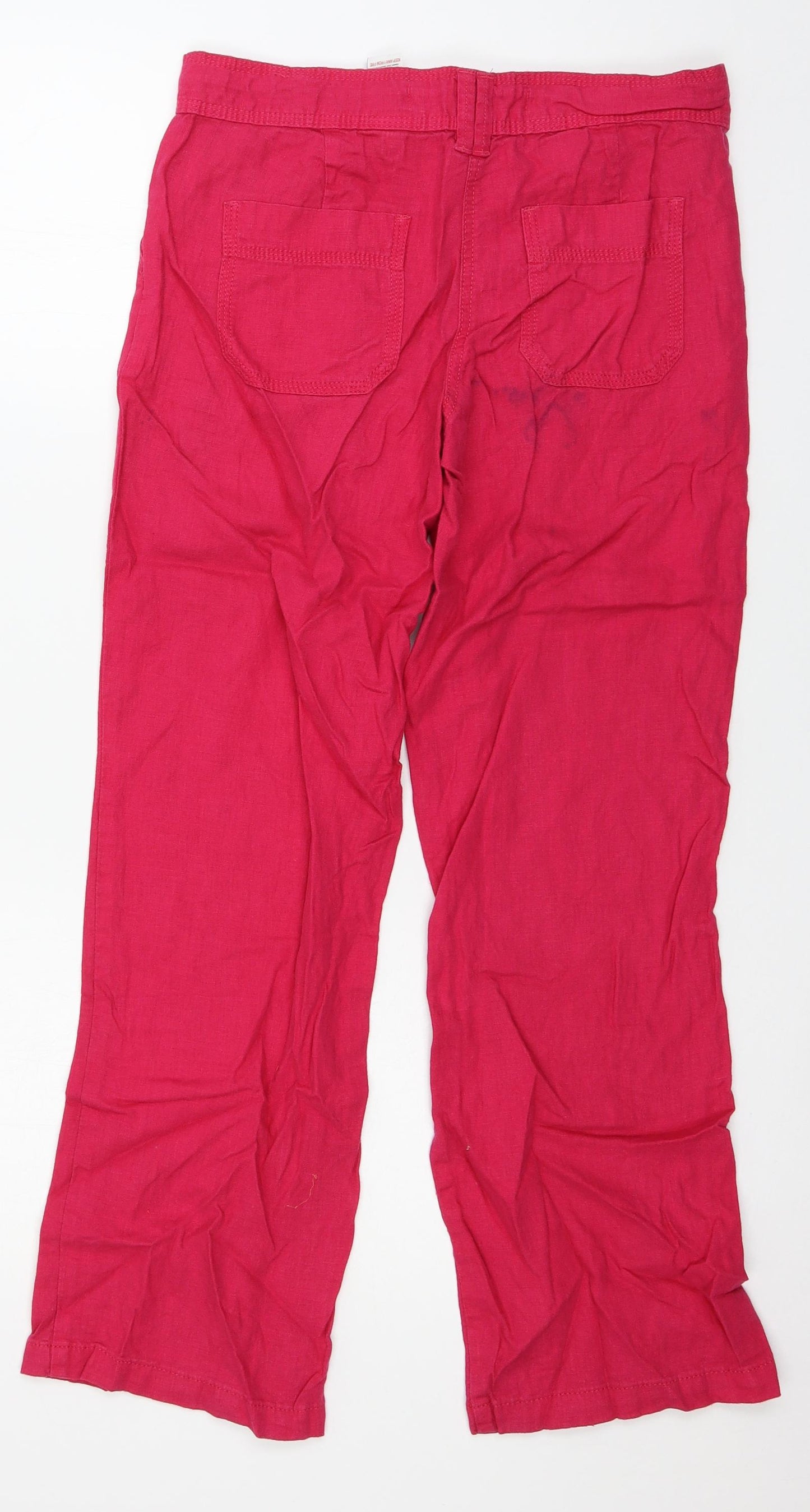 NEXT Womens Pink   Trousers  Size 8 L28 in