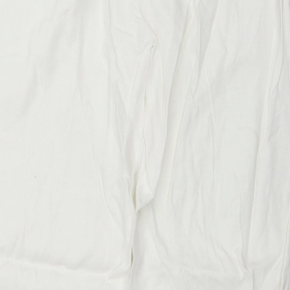 Marks and Spencer Womens White   Trousers  Size 18 L31 in