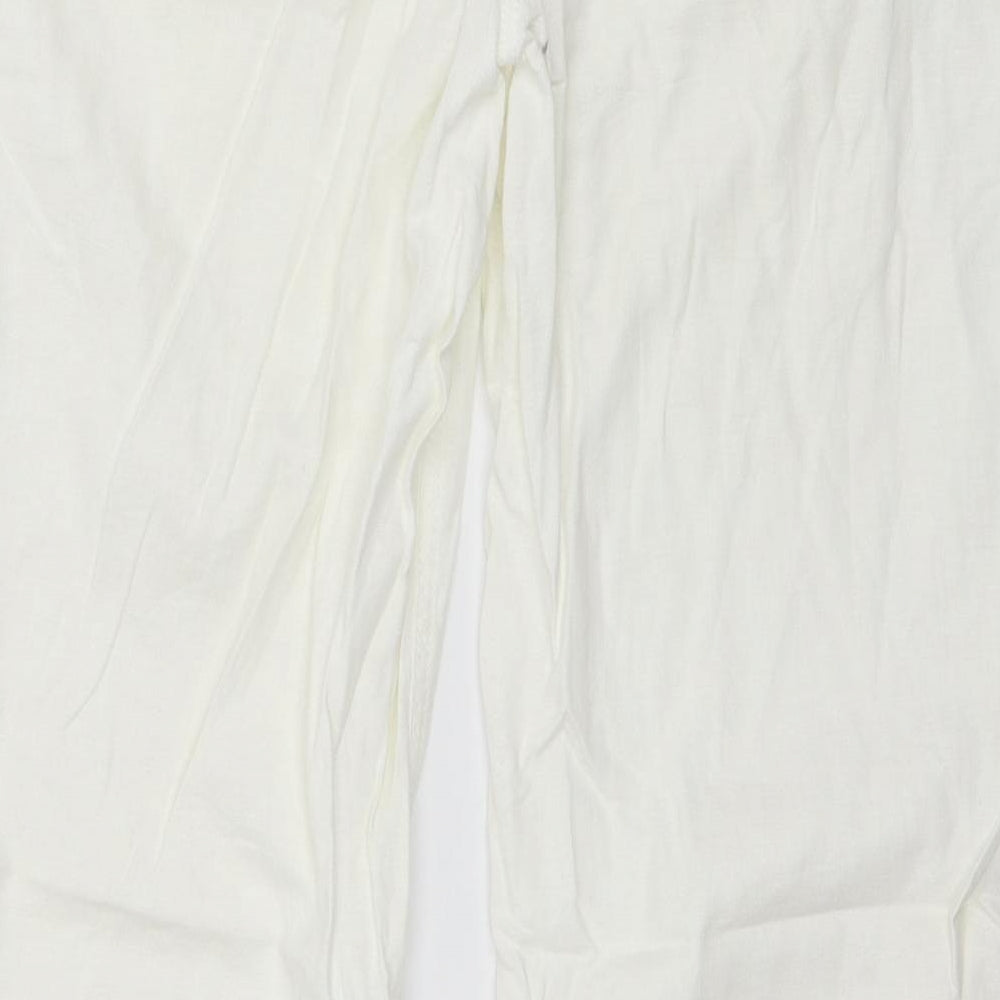 NEXT Womens White   Trousers  Size 12 L29 in