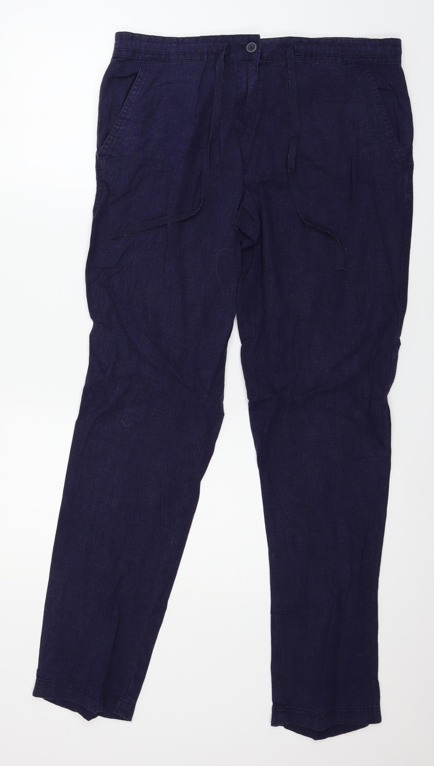 NEXT Womens Blue   Trousers  Size 14 L31 in
