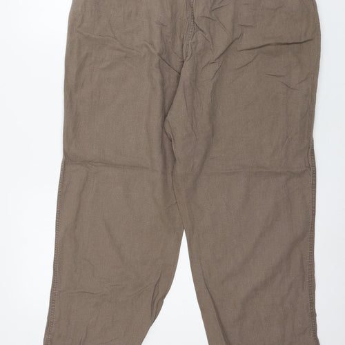 Bonmarché Womens Brown   Trousers  Size 18 L28 in