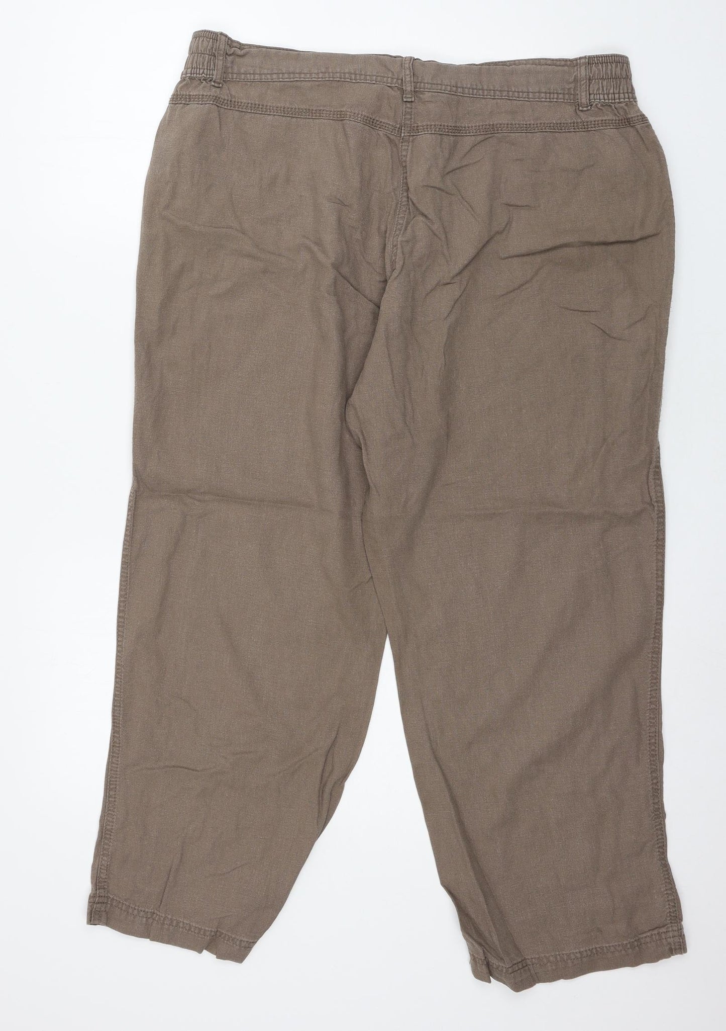 Bonmarché Womens Brown   Trousers  Size 18 L28 in