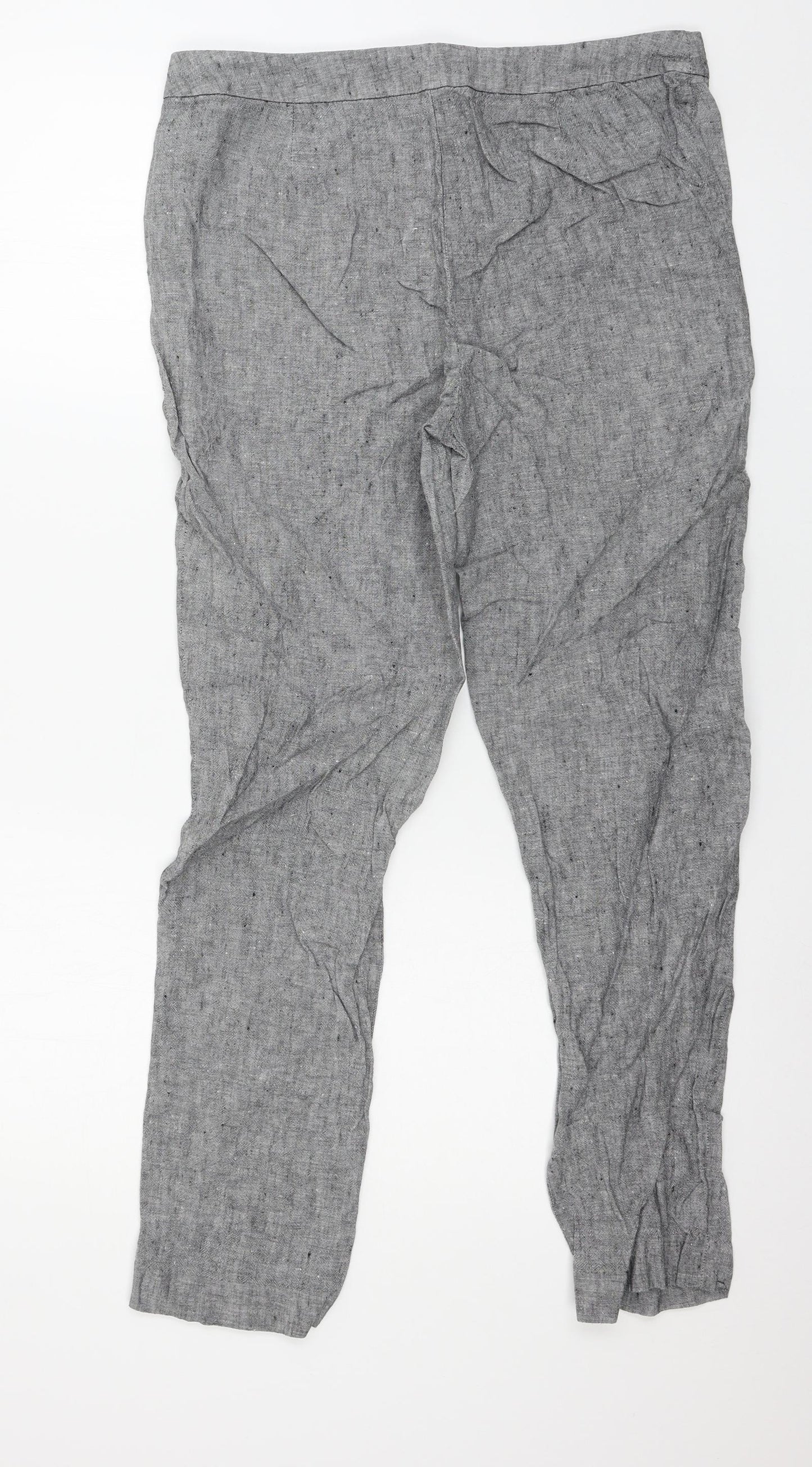 TU Womens Grey   Trousers  Size 14 L28 in