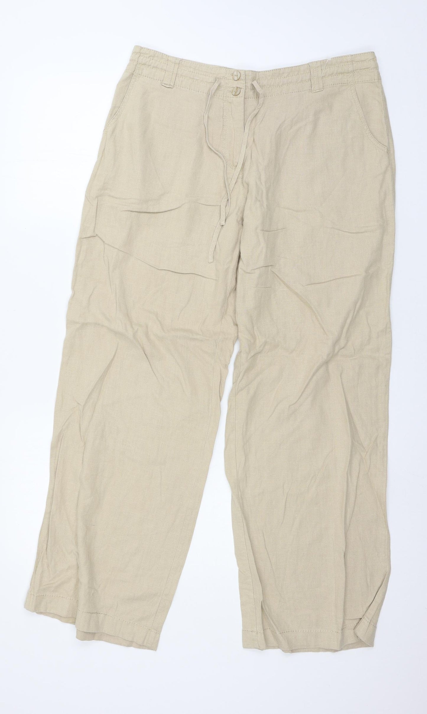 Preworn Womens Brown   Trousers  Size 34 in L29 in