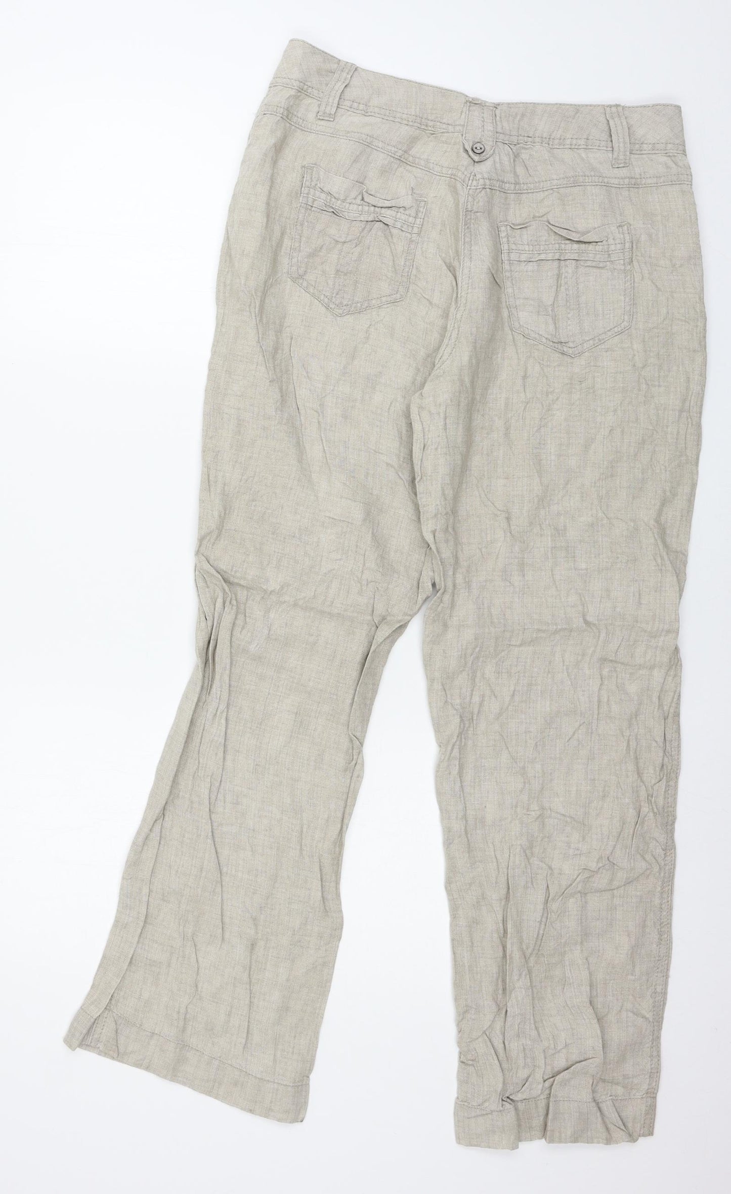 George Womens Beige   Trousers  Size 12 L29 in
