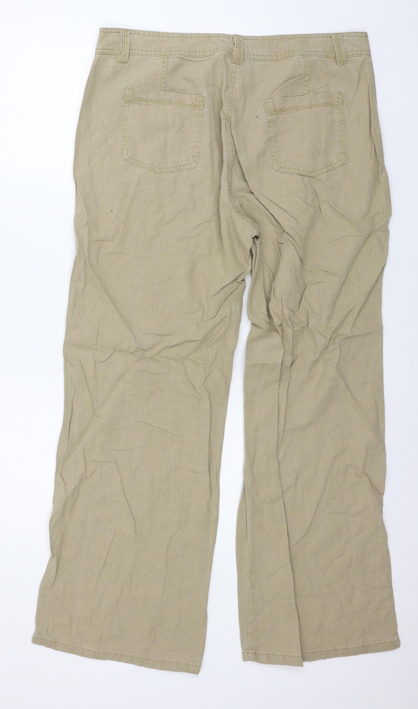 Marks and Spencer Womens Beige   Trousers  Size 16 L29 in