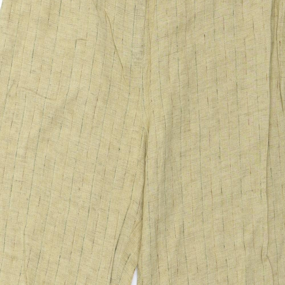 Phase Eight Womens Beige Striped  Trousers  Size 16 L31 in