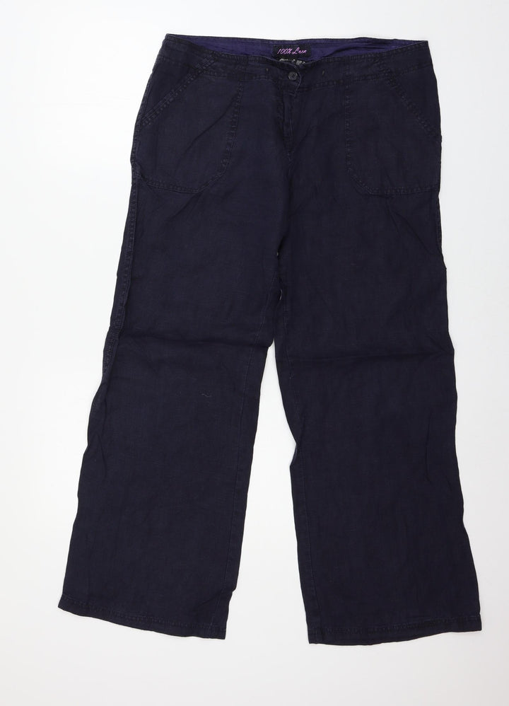 Atmosphere Womens Blue Trousers Size 12 L28 in
