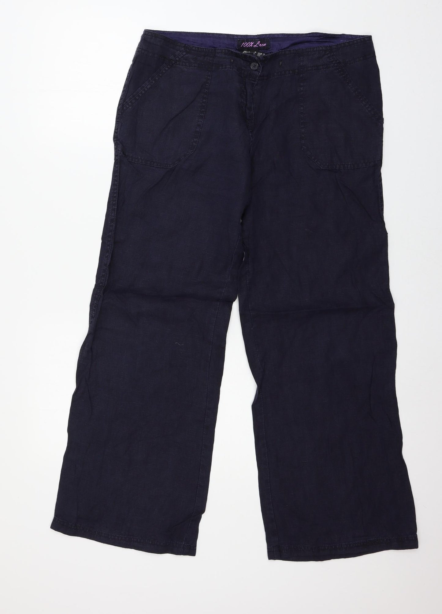 Atmosphere Womens Blue   Trousers  Size 12 L28 in
