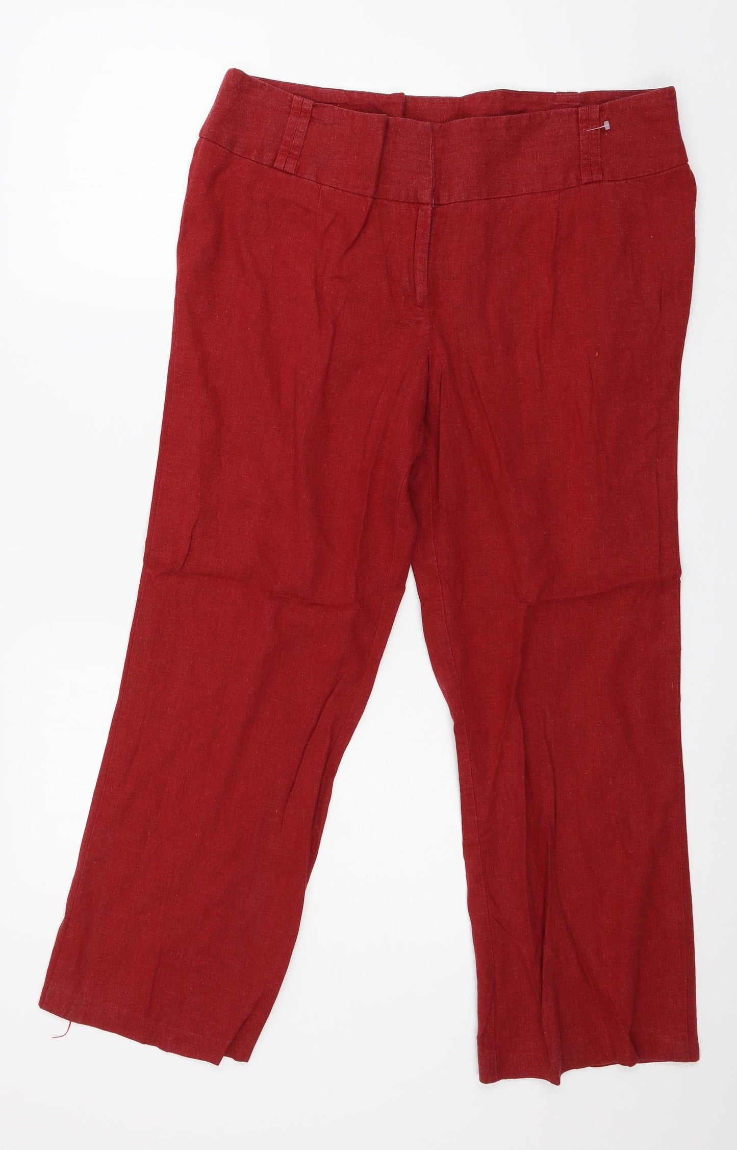 George Womens Red   Trousers  Size 16 L27 in