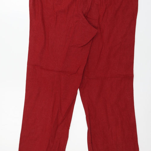 George Womens Red   Trousers  Size 16 L27 in